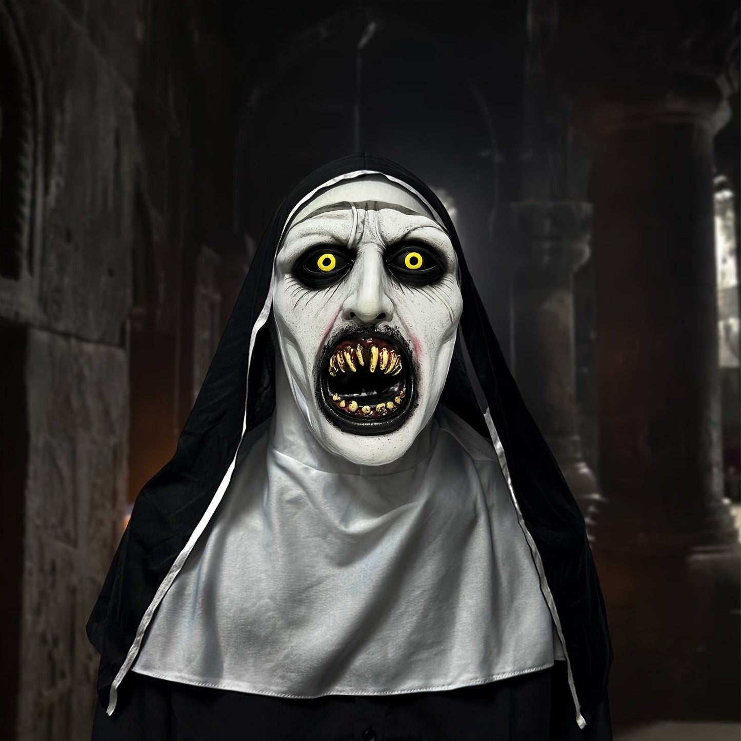 🎃Horror Latex Nun Mask😈