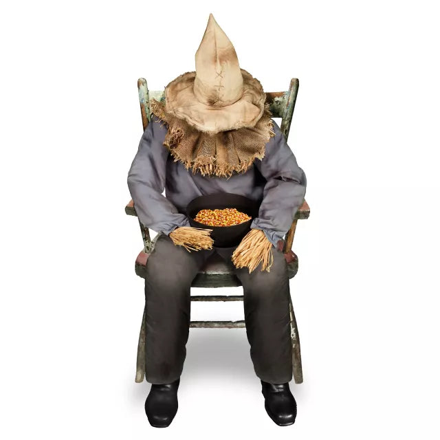 4 Ft 6 In Sitting Scarecrow Animatronic