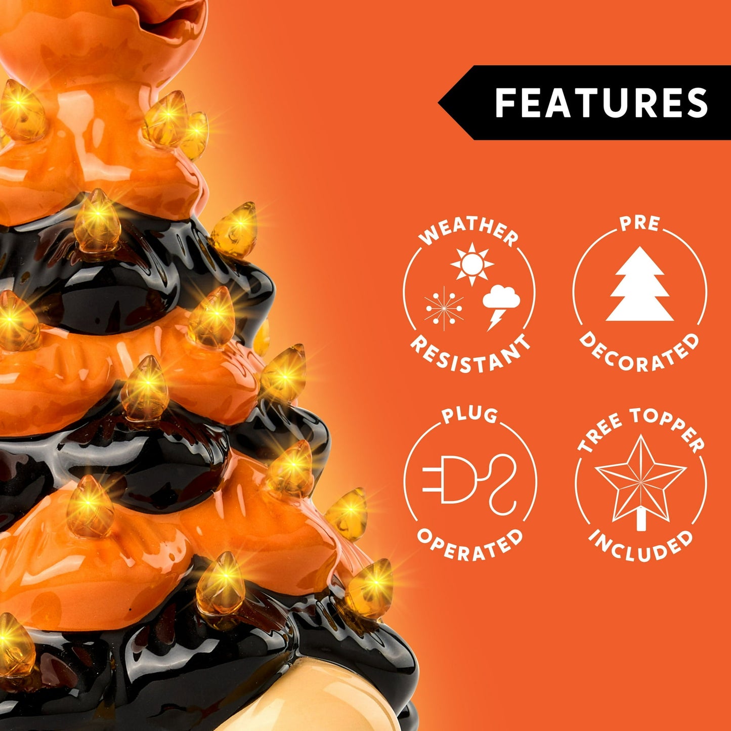 SYNCFUN Halloween Decorations Ceramic