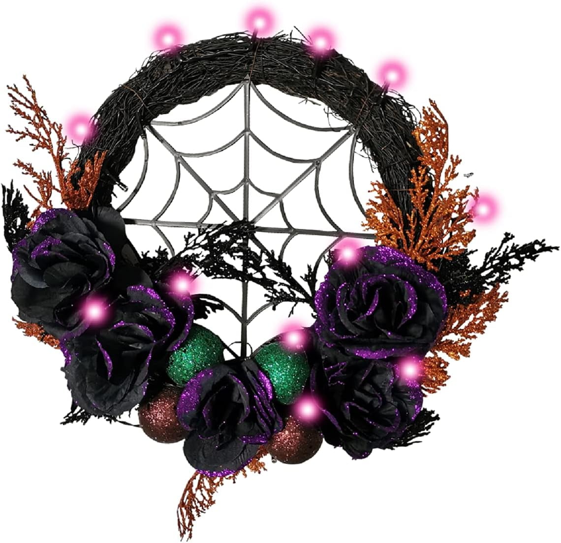 LED Halloween Wreaths for Front Door