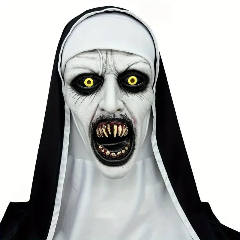 🎃Horror Latex Nun Mask😈