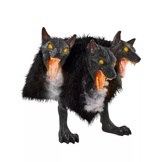 2 Ft 7 In Cerberus Three Headed Dog Animatronic