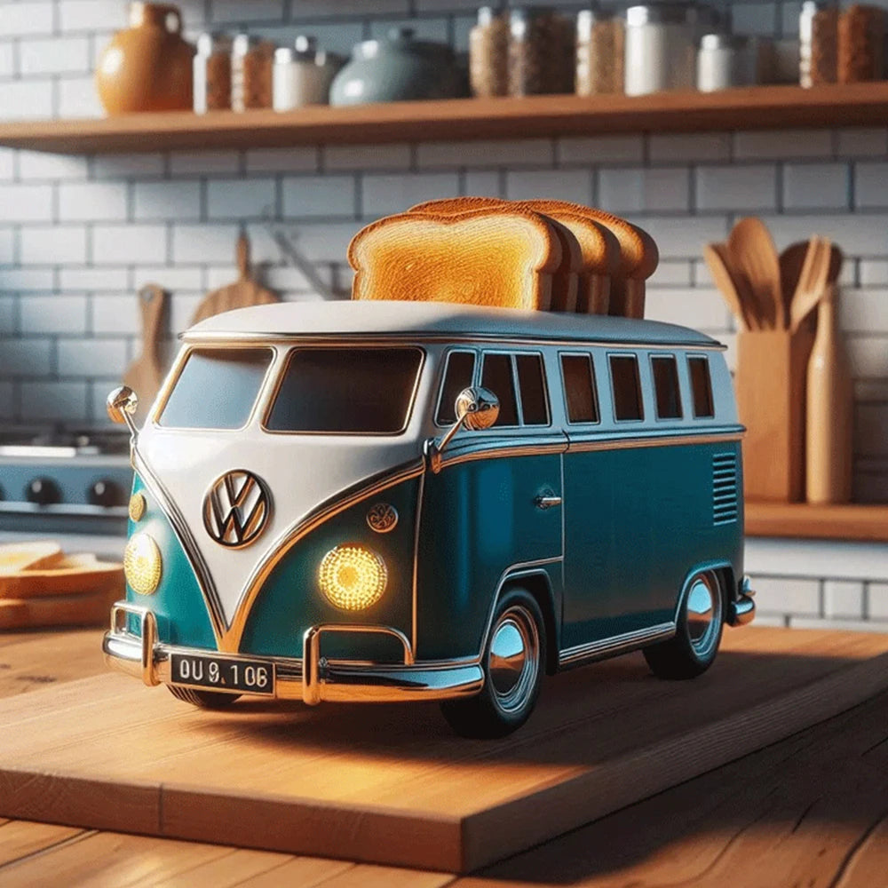 Bus Shaped Toaster: Toasting in Retro Style