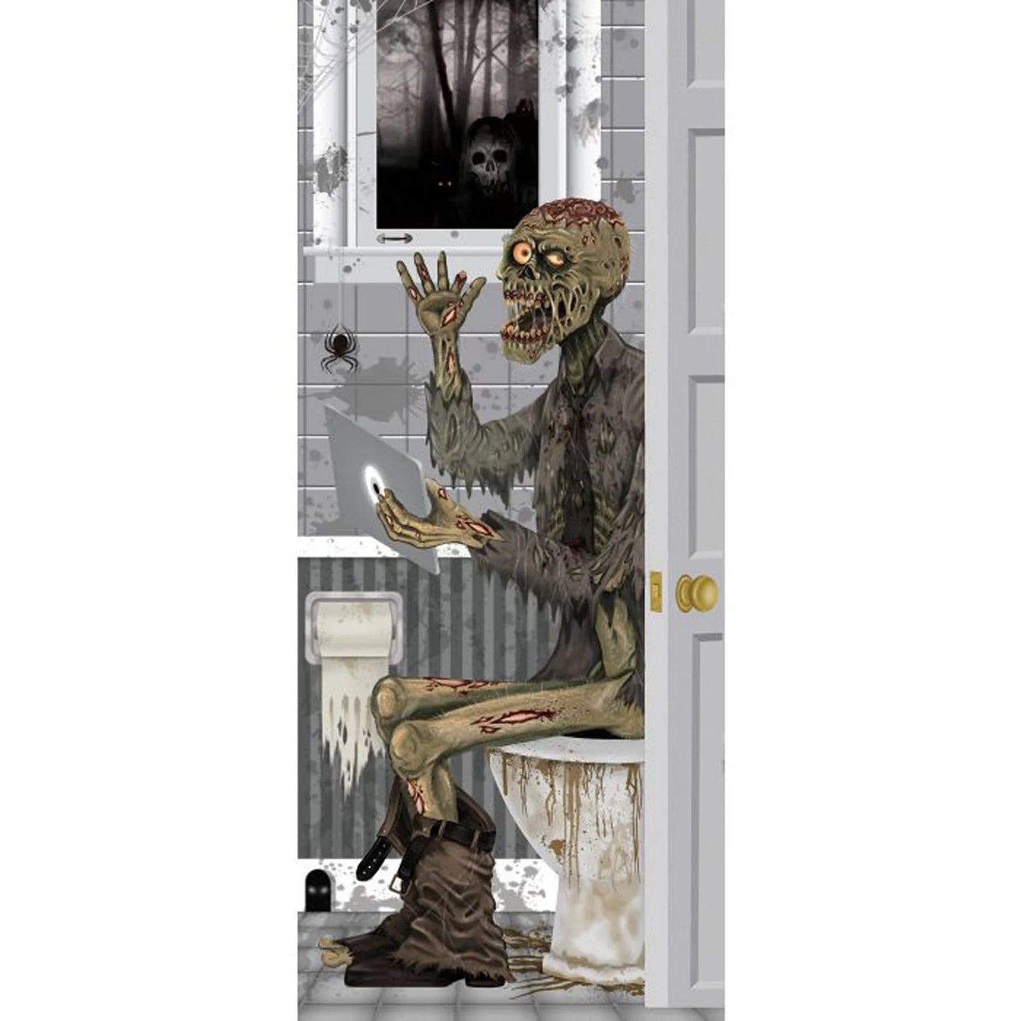 Creepy Look Door Cover, Assortment, 1 Count