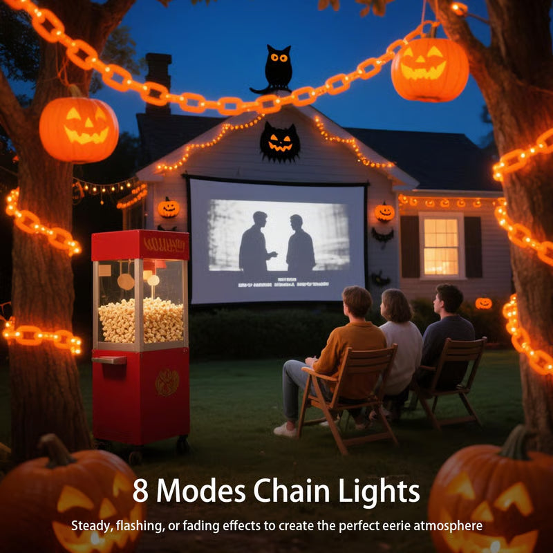 💥Halloween Chain-Link String Lights✨🕯️