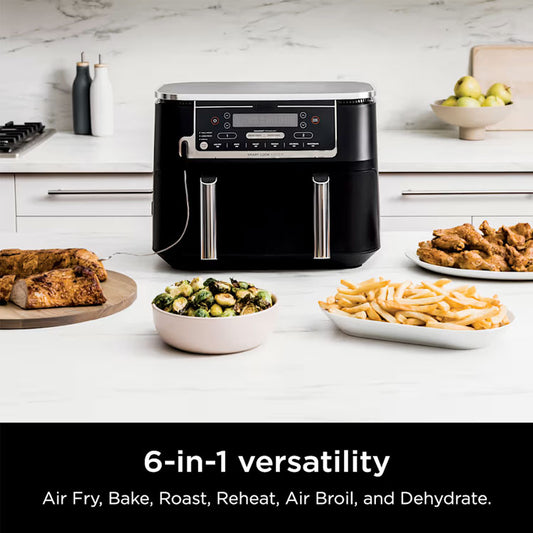 6-in-1 Smart 10-Quart Double Basket Air Fryer