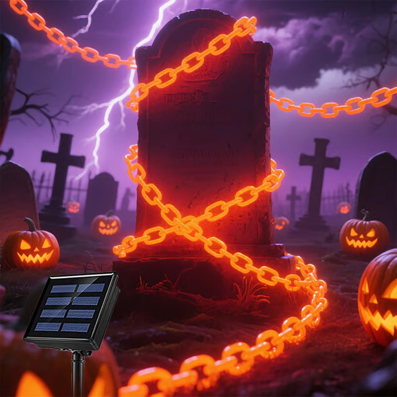 💥Halloween Chain-Link String Lights✨🕯️