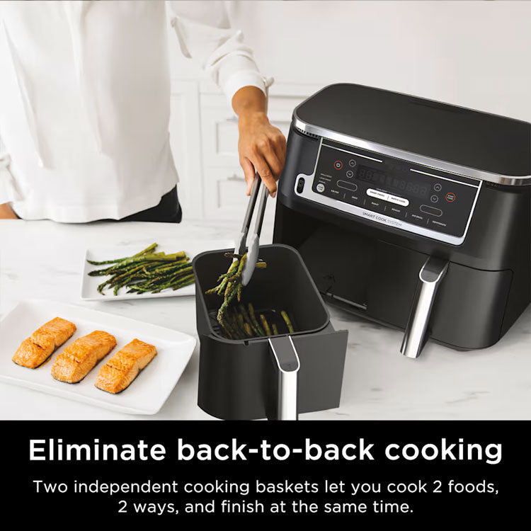 6-in-1 Smart 10-Quart Double Basket Air Fryer