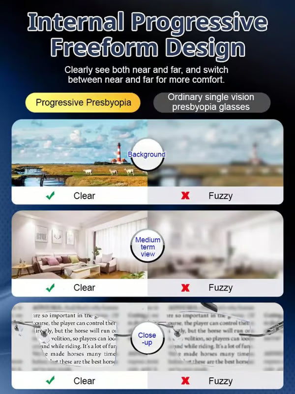 Color-changing blue light blocking reading glasses