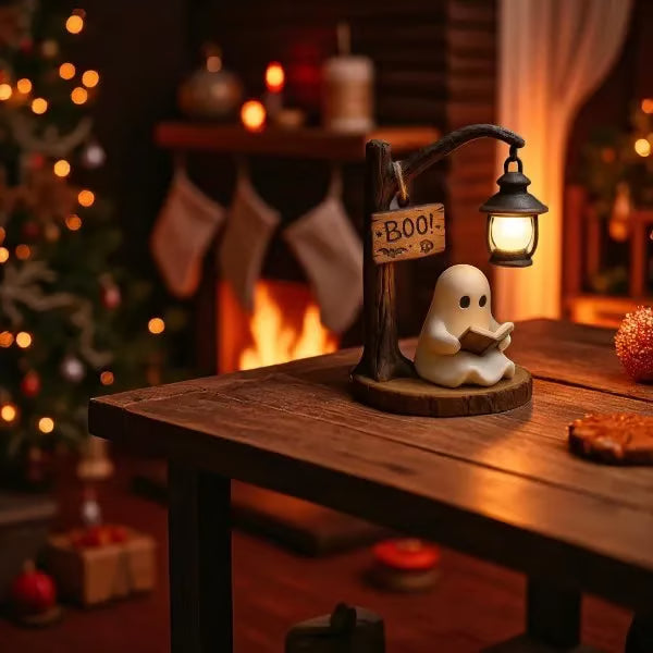👻📖Cute Ghost Reading Lantern