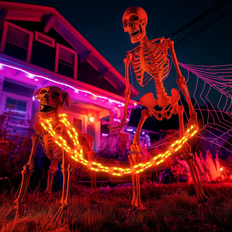 💥Halloween Chain-Link String Lights✨🕯️