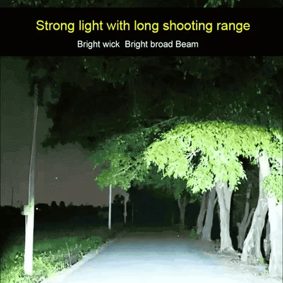 Multifunctional waterproof strong light flashlight