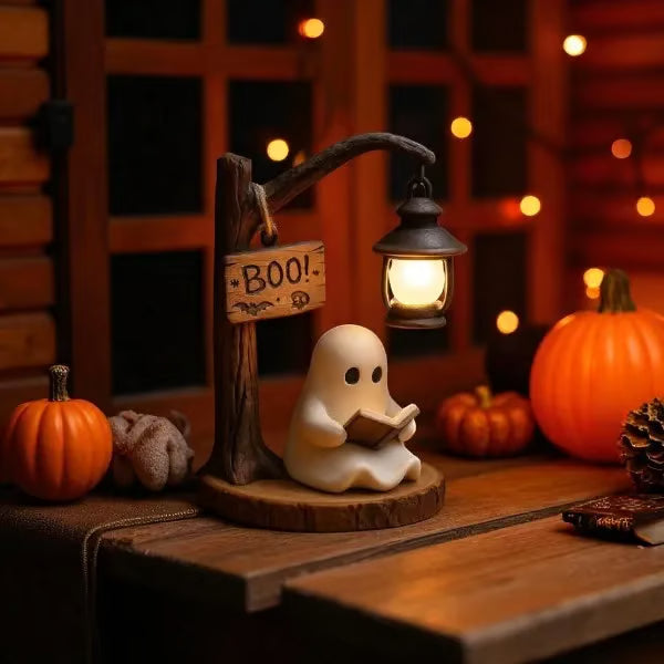 👻📖Cute Ghost Reading Lantern