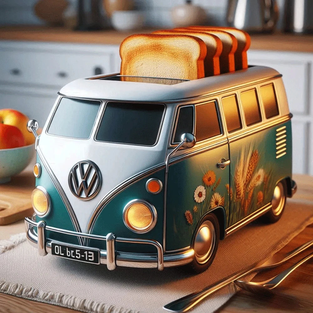 Bus Shaped Toaster: Toasting in Retro Style