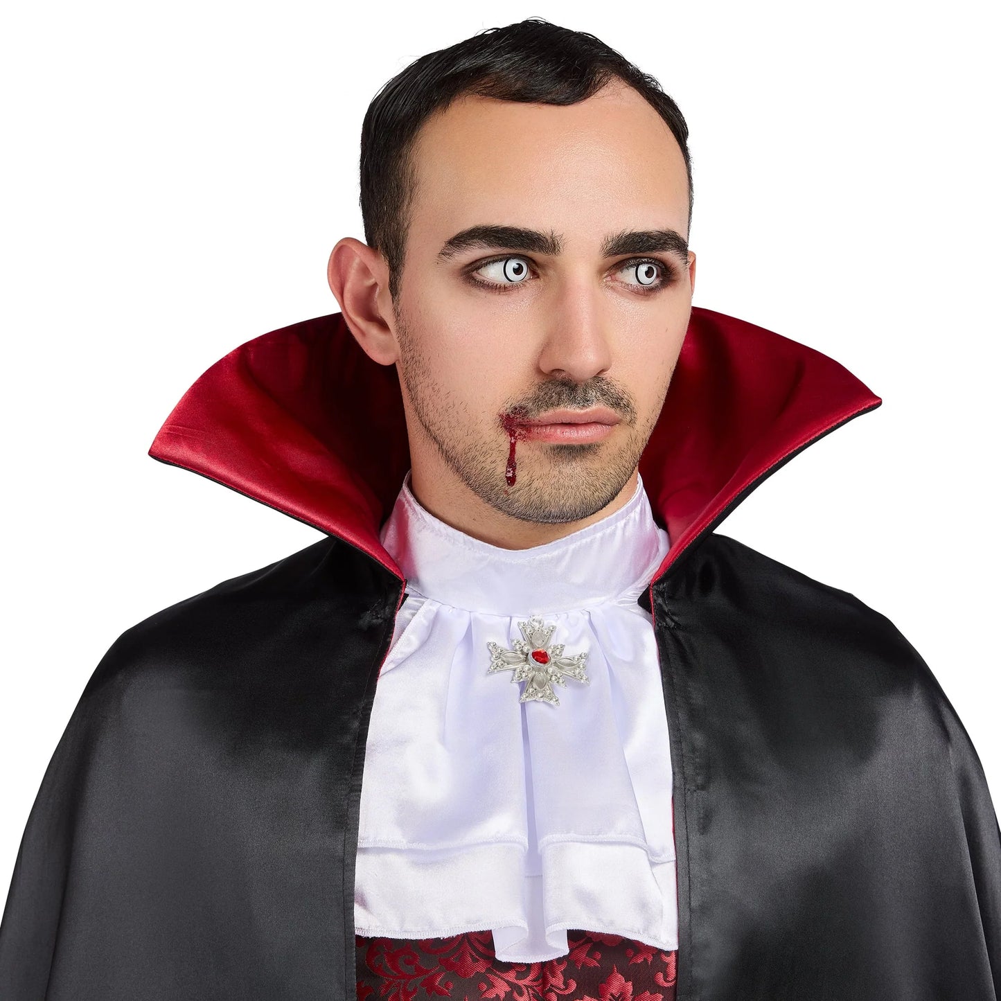 Classic Vampire Costume for Adults, Vest, Tie and Cape