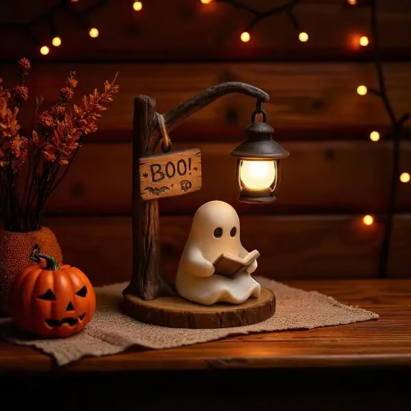 👻📖Cute Ghost Reading Lantern
