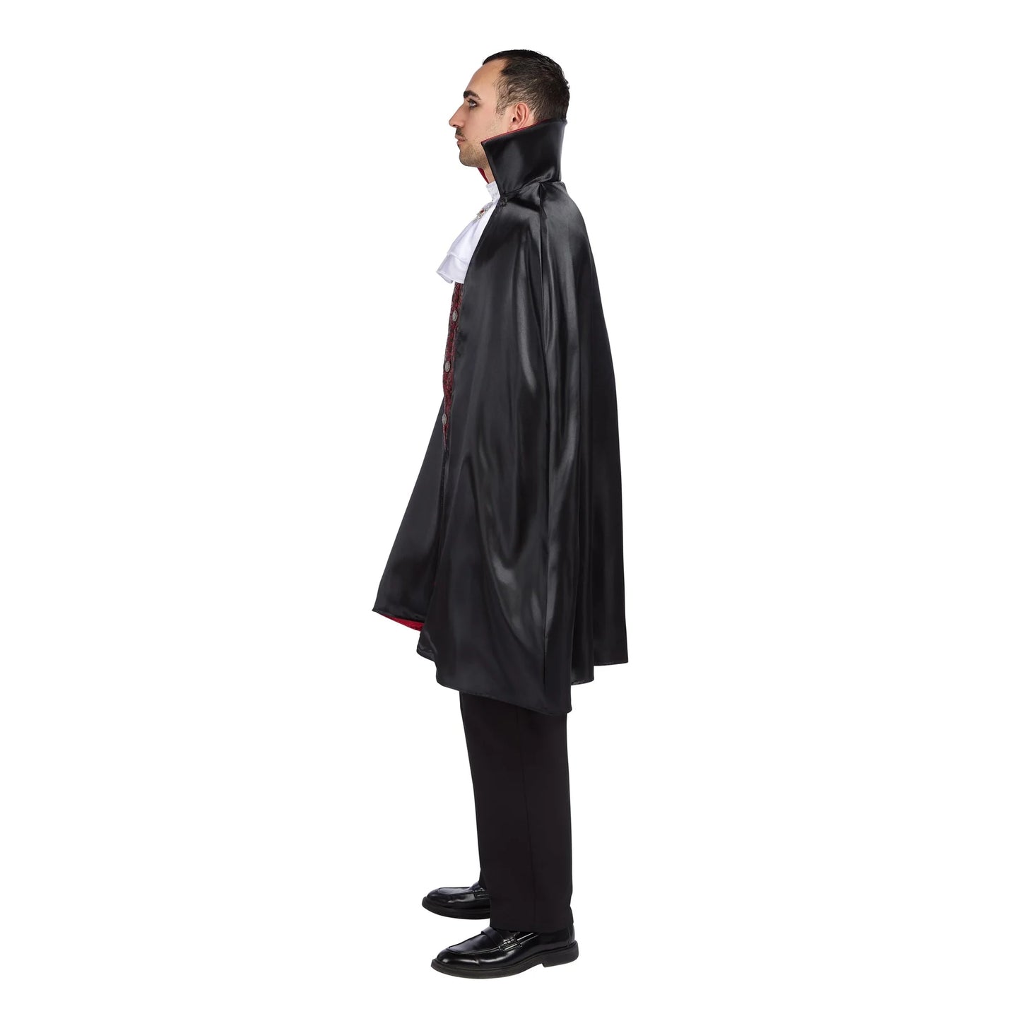 Classic Vampire Costume for Adults, Vest, Tie and Cape