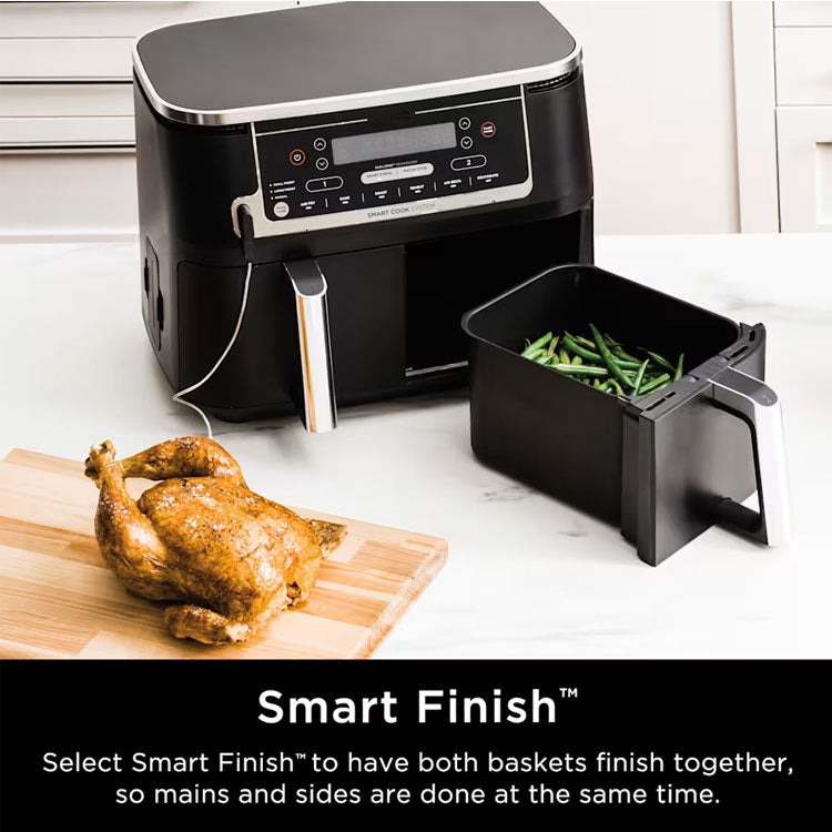 6-in-1 Smart 10-Quart Double Basket Air Fryer