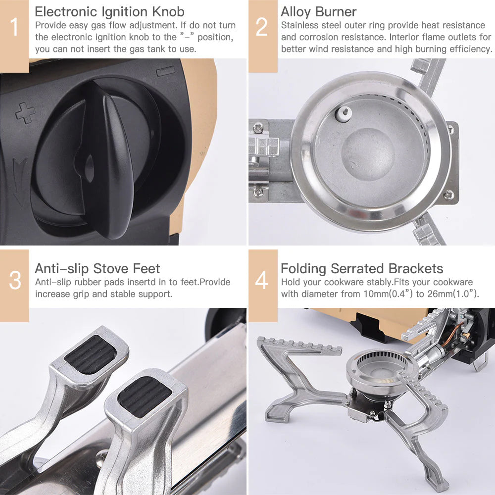 A must-have foldable gas stove for home/outdoors