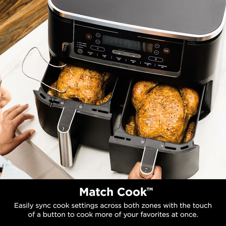 6-in-1 Smart 10-Quart Double Basket Air Fryer