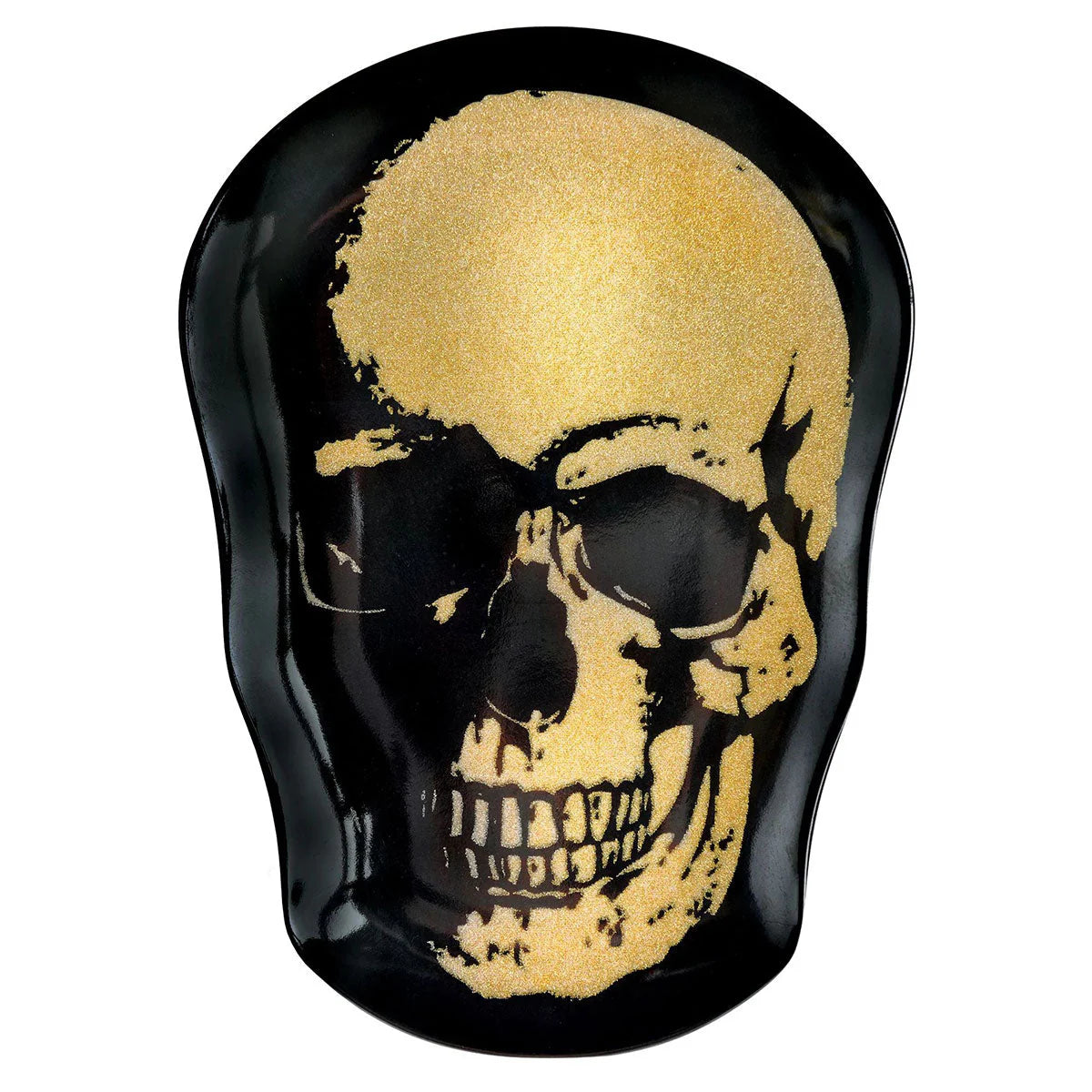 Glam Boneyard Gold Skull Platter