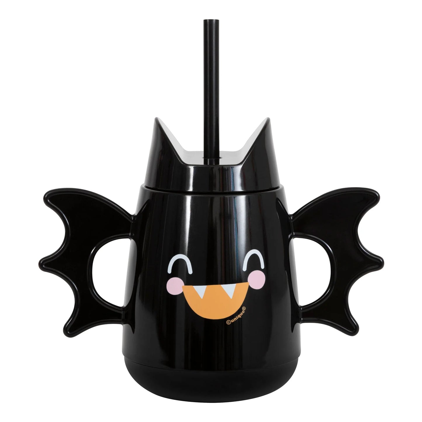 Bat Shaped Tumbler with Lid and Straw