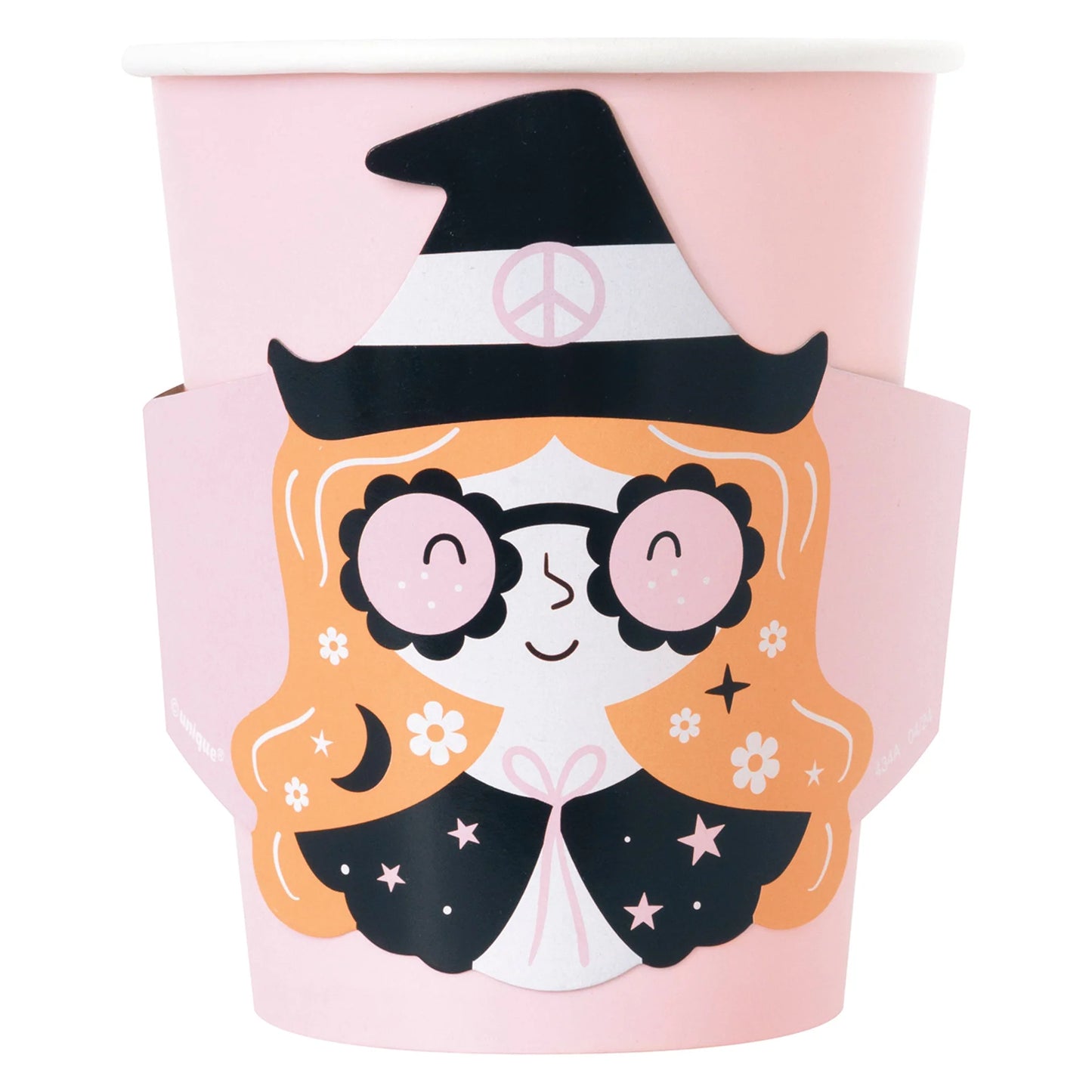 Groovy Halloween Paper Cups with Pop-Outs,