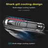 Multifunctional waterproof strong light flashlight