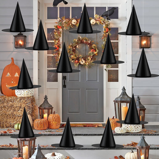 Zsiparty Halloween Black Witch Hats for Home Party Yard