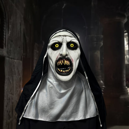 🎃Horror Latex Nun Mask😈