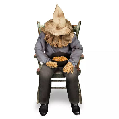 4 Ft 6 In Sitting Scarecrow Animatronic