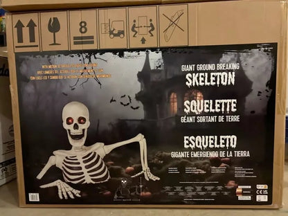 🎃Towering Skeleton with LED Eyes & Haunting Sounds👻（Limited Stock）