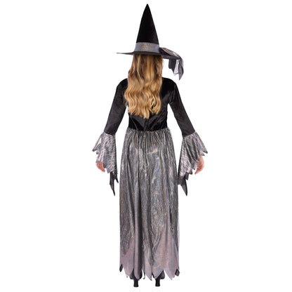 🎃Halloween Silver Witch Costume for Kids, Silver Dress