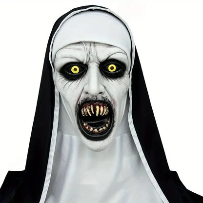 🎃Horror Latex Nun Mask😈