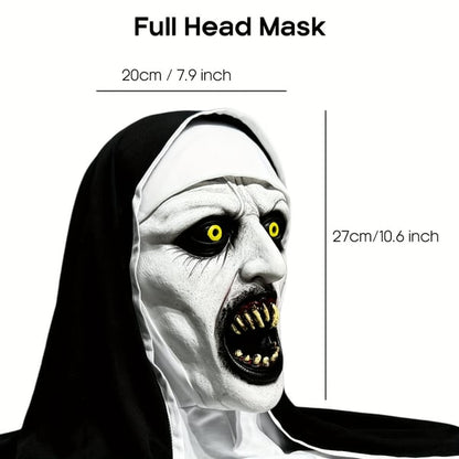 🎃Horror Latex Nun Mask😈