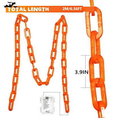💥Halloween Chain-Link String Lights✨🕯️