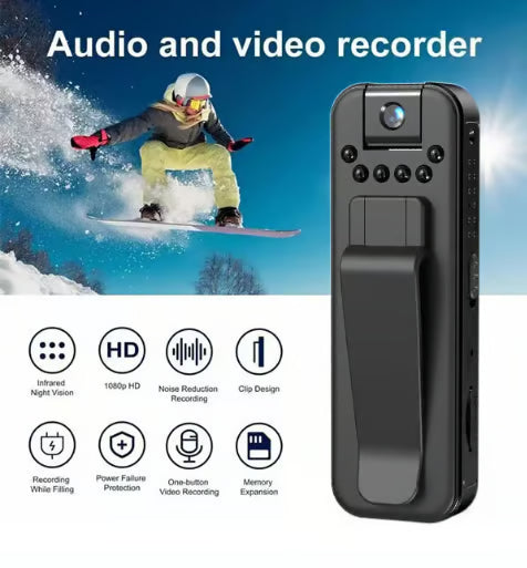 Almost Gone-HD 1080P Rechargeable Mini Body Camera With Night Vison&Rotating Lens