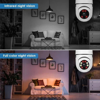 Wireless Wifi Light Bulb Security Camera