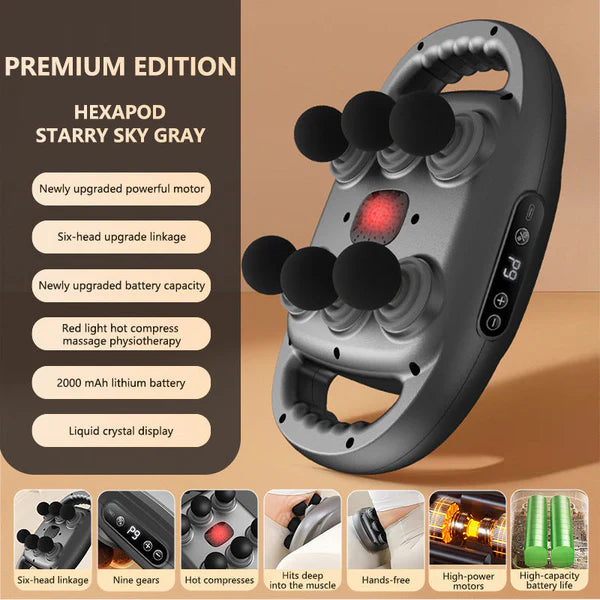 [Hot sale]Multi-Functional Automatic 12-Head Muscle Massage Gun
