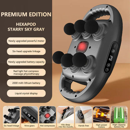 [Hot sale]Multi-Functional Automatic 12-Head Muscle Massage Gun