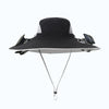 solar-powered hat with fan