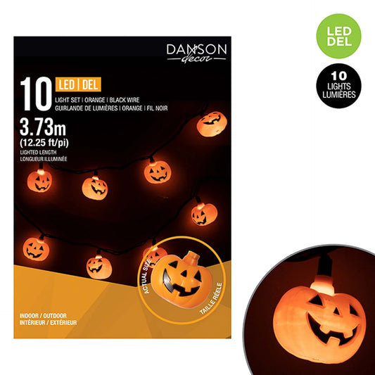 Pumpkin LED String Lights, 147 Inches, 1 Count