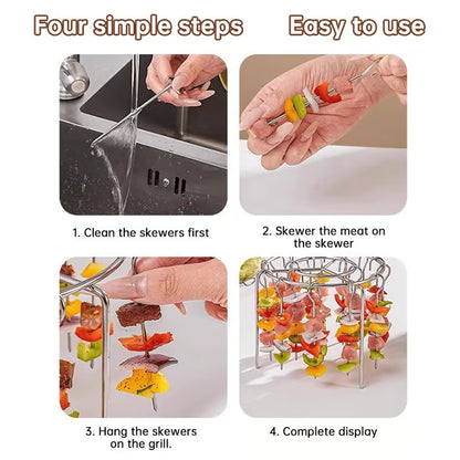 Air Fryer Barbecue Grill Vertical Kebab Grill