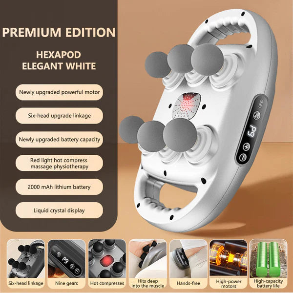 [Hot sale]Multi-Functional Automatic 12-Head Muscle Massage Gun