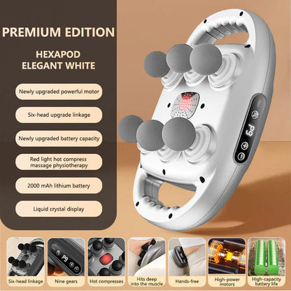[Hot sale]Multi-Functional Automatic 12-Head Muscle Massage Gun