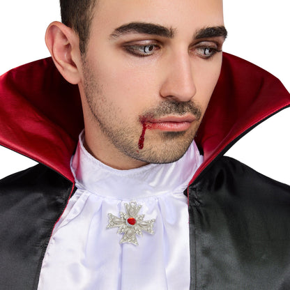 Classic Vampire Costume for Adults, Vest, Tie and Cape