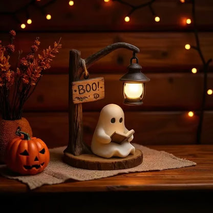 👻📖Cute Ghost Reading Lantern