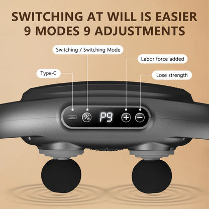 [Hot sale]Multi-Functional Automatic 12-Head Muscle Massage Gun
