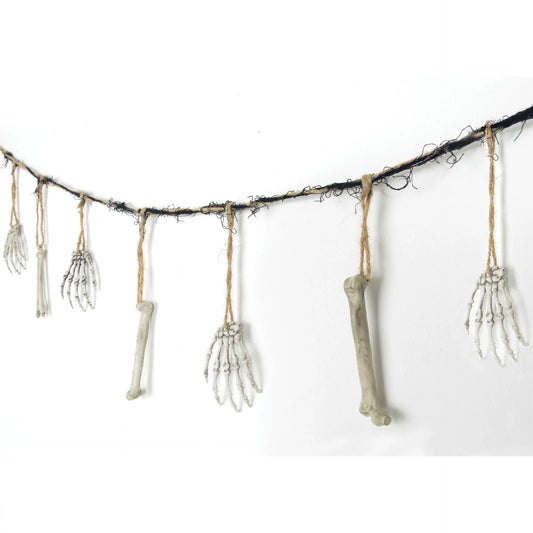 Halloween Plastic and Twine Bone Garland