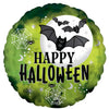 Glow Batty Halloween Round Foil Balloon